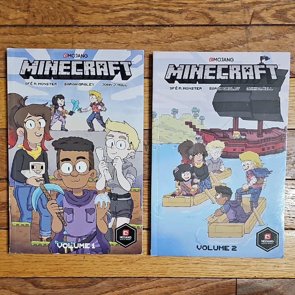 Minecraft Comic Book Set by - Volume 1 & 2